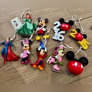 Disney Character Ornament Set 9 pieces